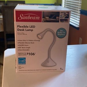 Sunbeam flexible Led Desk Lamp (durable) In White